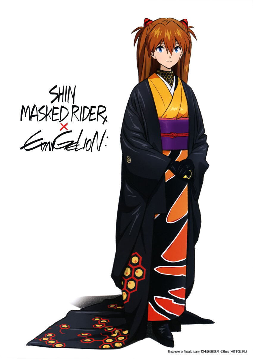 1girl, absurdres, artist_collaboration, asano_naoyuki, blue_eyes, brown_hair, company_connection, hair_between_eyes