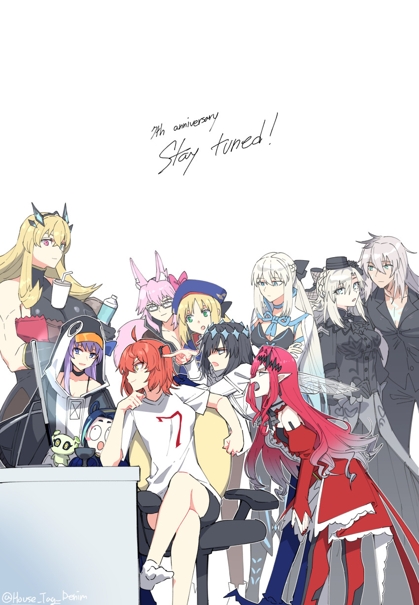 absurdres, ahoge, animal_ear_fluff, animal_ears, animal_hood, artoria_caster_(fate), artoria_caster_(second_ascension)_(fate), artoria_pendragon_(fate)