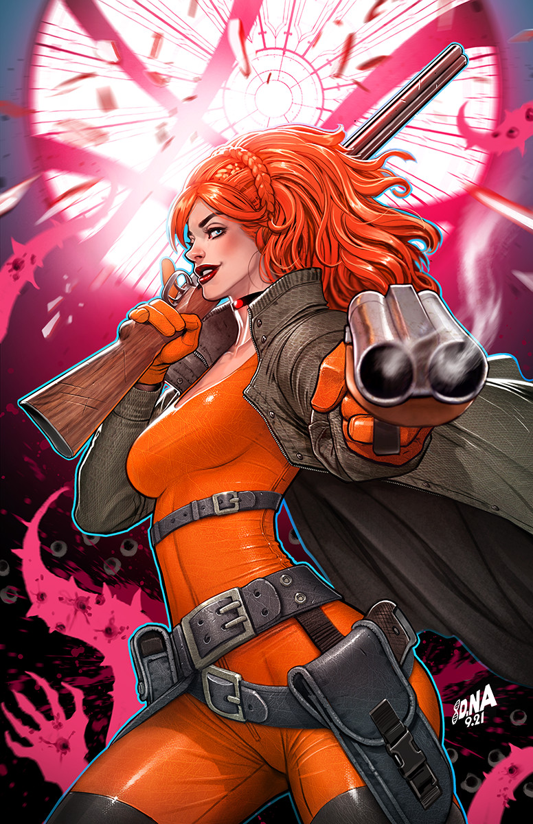 1girl, belt, bodysuit, breasts, cloak, commentary, dated, david_nakayama