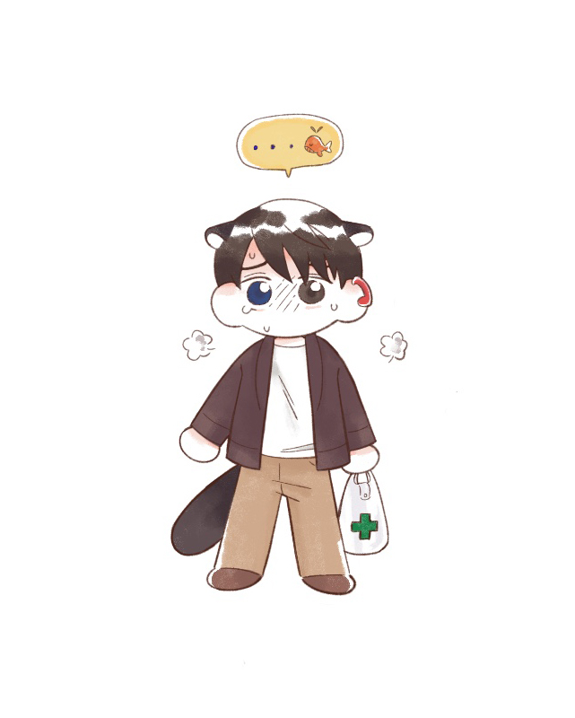 ..., 1boy, animal_ears, bag, blue_eyes, brown_eyes, brown_hair, brown_jacket