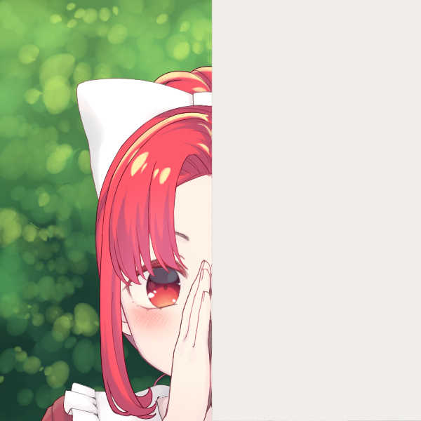 1girl, avatar_generator, bad_source, confused, elaine_(flurrysnowgirl), flurrysnowgirl, hair_bun, hiding