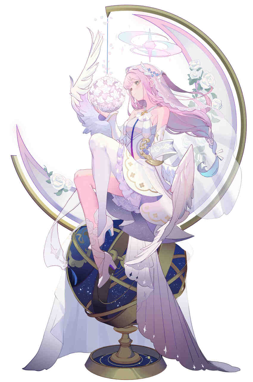 1girl, absurdres, alternate_costume, alternate_hairstyle, asymmetrical_legwear, blue_archive, blush, breasts