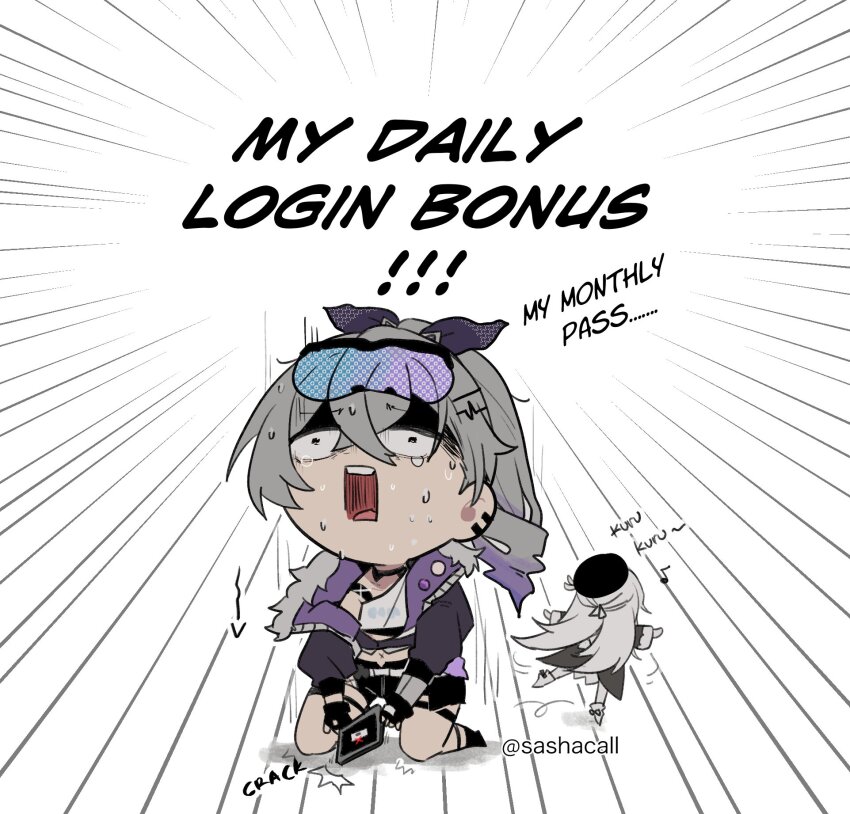 2girls, belt, beret, black_footwear, black_gloves, black_headwear, black_jacket, black_shorts