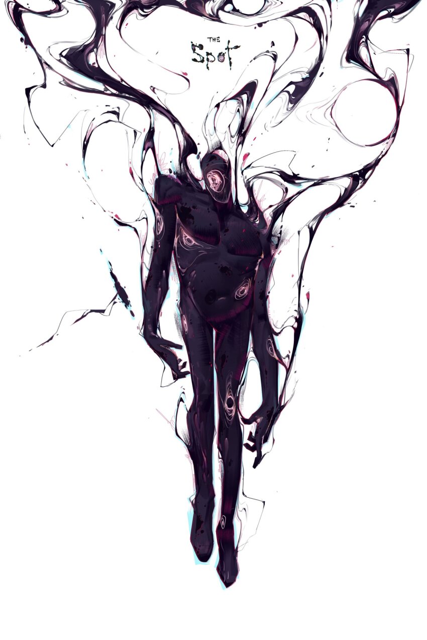 1boy, creature, distortion, faceless, highres, looking_at_viewer, male_focus, marvel