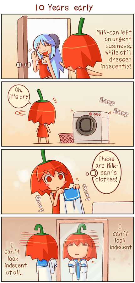 4koma, comic, habanero-tan, milk-san, shigatake, translated