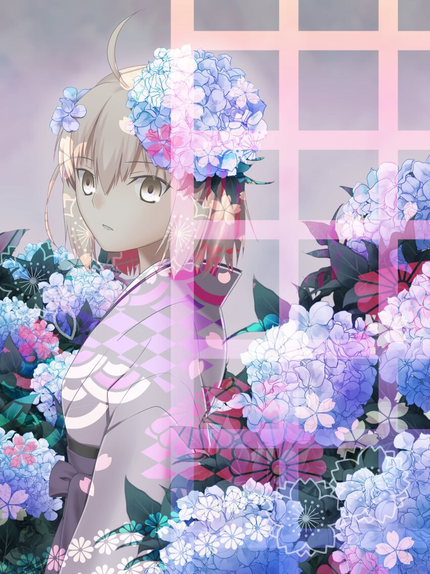 1girl, absurdres, ahoge, blonde_hair, bow, fate/grand_order, fate_(series), hair_bow