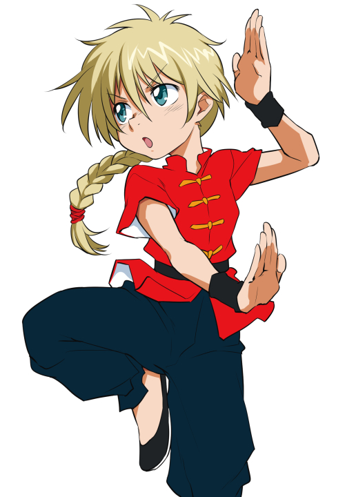 1girl, bad_id, bad_twitter_id, black_footwear, braid, braided_ponytail, chinese_clothes, cosplay