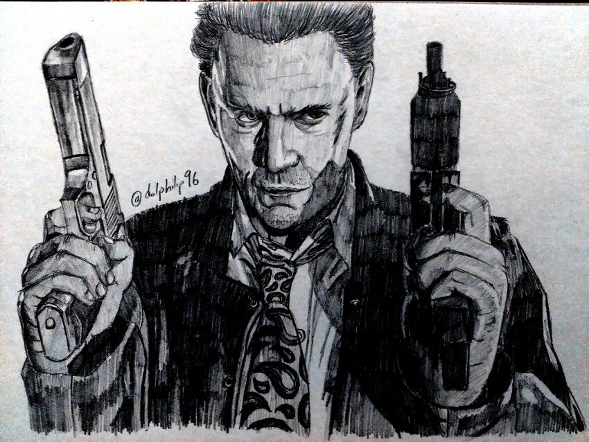 1boy, absurdres, asymmetrical_dual_wielding, averting_eyes, buttons, closed_mouth, collared_shirt, commentary