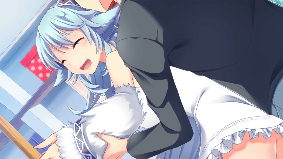 1girl, animal_ears, artist_request, blue_hair, bracelet, breasts, closed_eyes, dress