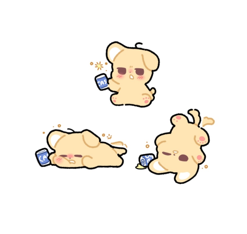 animal, animal_focus, animalization, bbing_zzi, blush, brown_eyes, can, closed_eyes