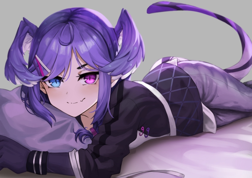 1girl, ahoge, black_gloves, black_sweater, blue_eyes, collarbone, diamond-shaped_pupils, diamond_(shape)