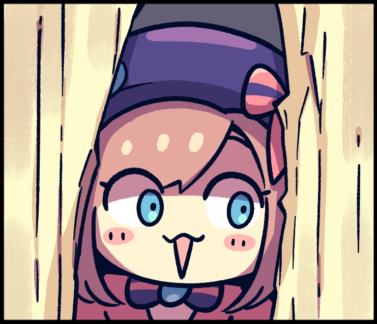 1girl, beret, black_border, blue_eyes, border, bow, bowtie, facing_viewer