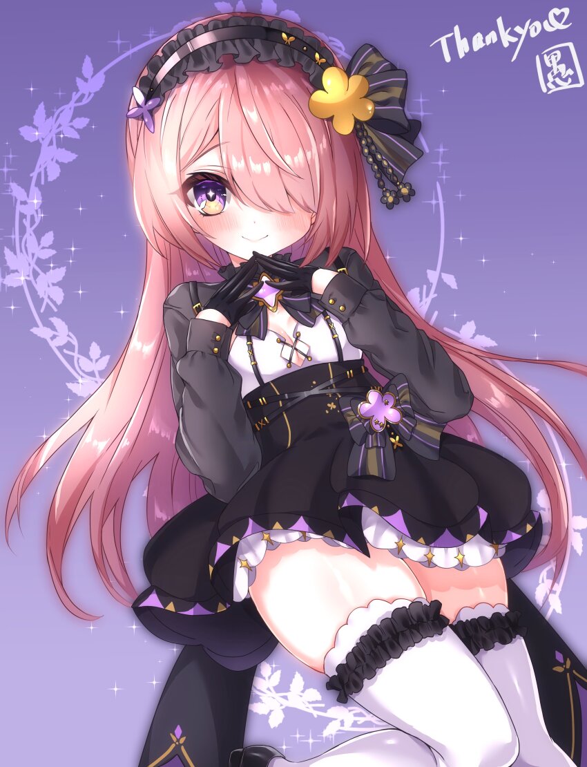 1girl, absurdres, aged_down, black_bow, black_footwear, black_gloves, black_skirt, blush