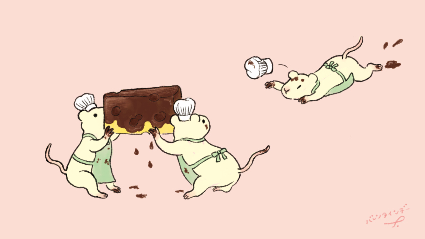 animal_focus, apron, cheese, chef_hat, chocolate, dated_commentary, food, food_focus