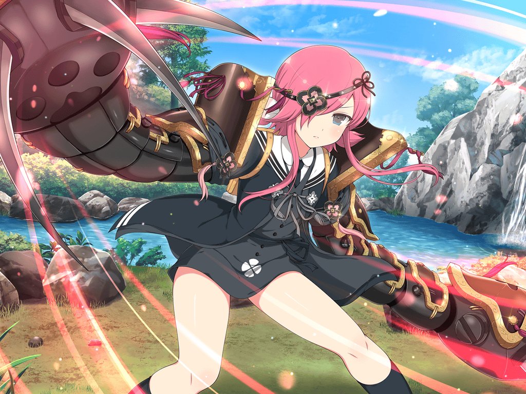 1girl, black_dress, black_jacket, black_socks, blue_eyes, blue_sky, blush, chinese_knot