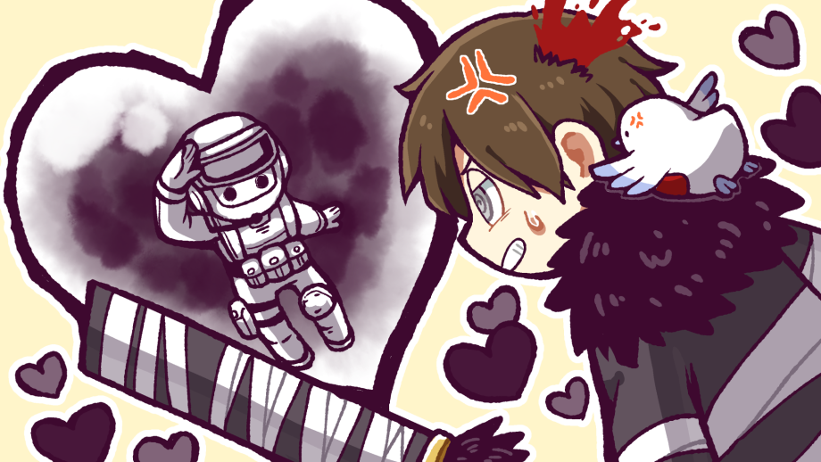 @_@, anger_vein, army_in_black, bird, black_jacket, blood, blood_spray, brown_hair