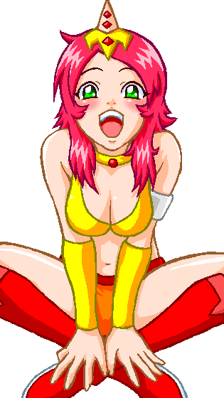 1girl, bikini, bikini_top_only, boots, breasts, cleavage, commentary_request, green_eyes