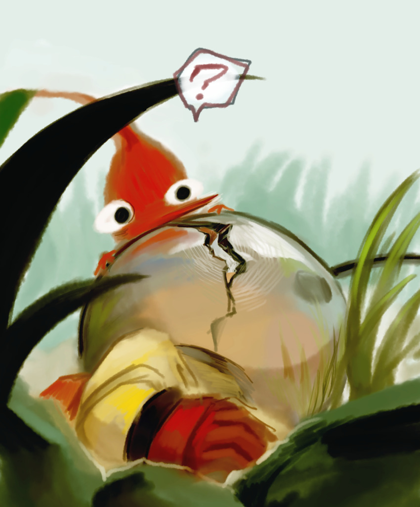 1boy, ?, absurdres, alien, asphyxiation, backpack, bag, crack