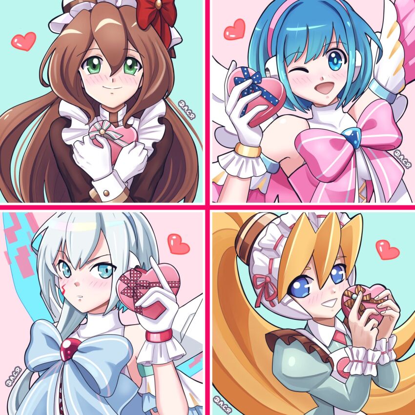 ciel_(mega_man), deniacp, highres, ico_(megaman_x_dive), iris_(mega_man), mega_man_(series), mega_man_x_(series), mega_man_x_dive