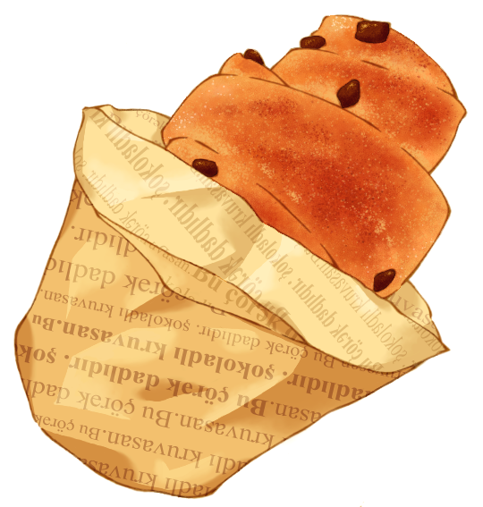 chocolate, croissant, food, food_focus, haboban, no_humans, original, simple_background