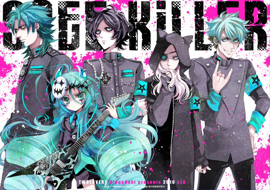 5boys, alex_redgrave, band_(music), clyde_coen, cover, dark_heald, eyeliner, eyepatch