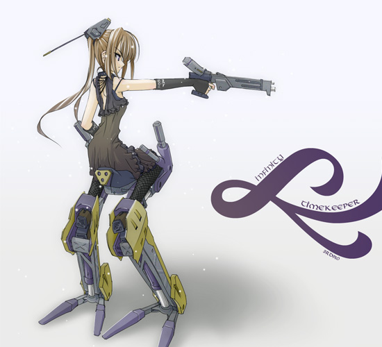 1girl, armored_core, armored_core_2, female_focus, fromsoftware, full_body, gradient_background, grey_background