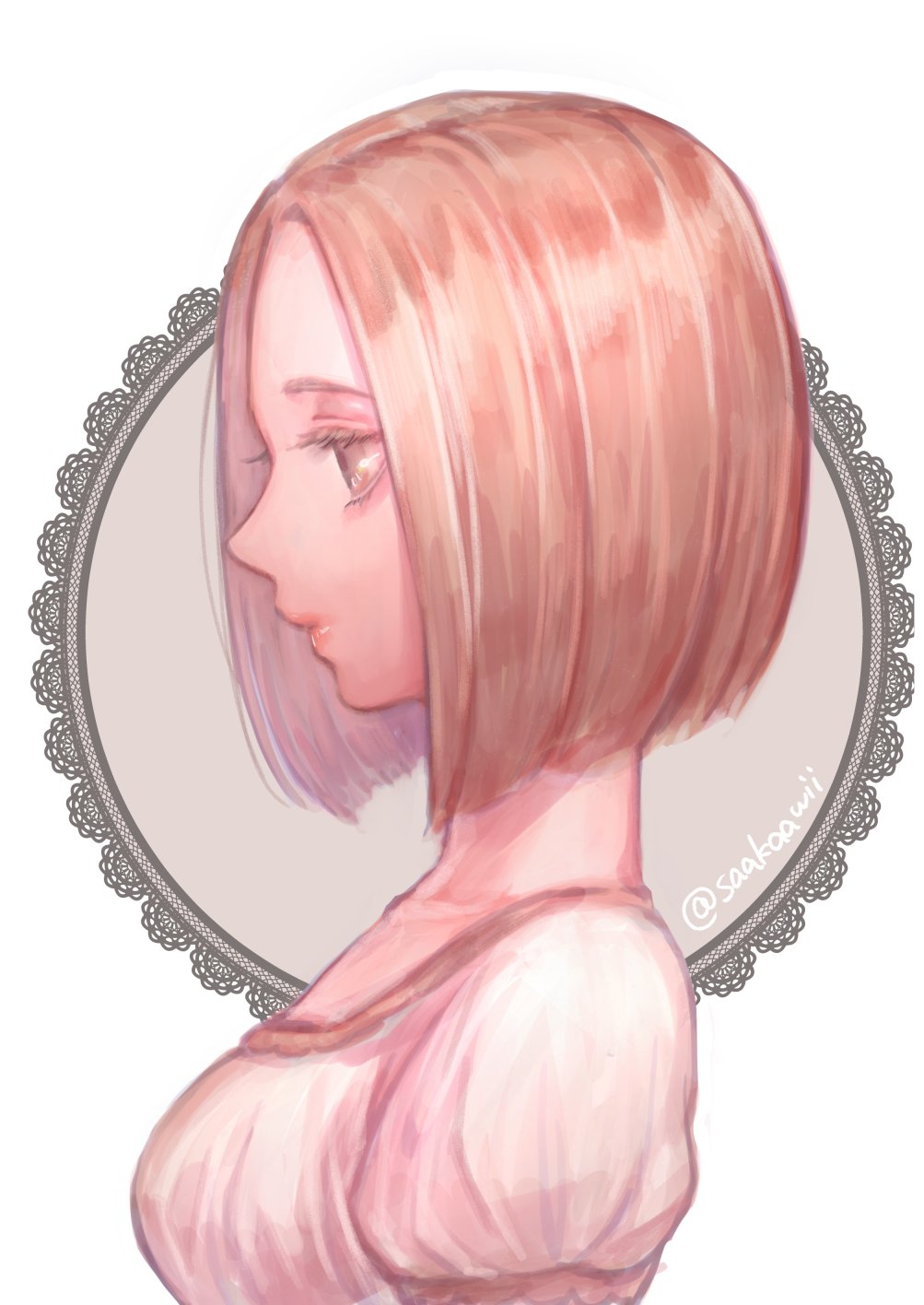 1girl, annallee_(suikoden), breasts, brown_eyes, brown_hair, closed_mouth, from_side, gensou_suikoden