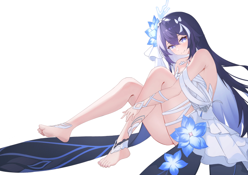 1girl, absurdres, barefoot, feet, highres, honkai_(series), honkai_impact_3rd, kurosti