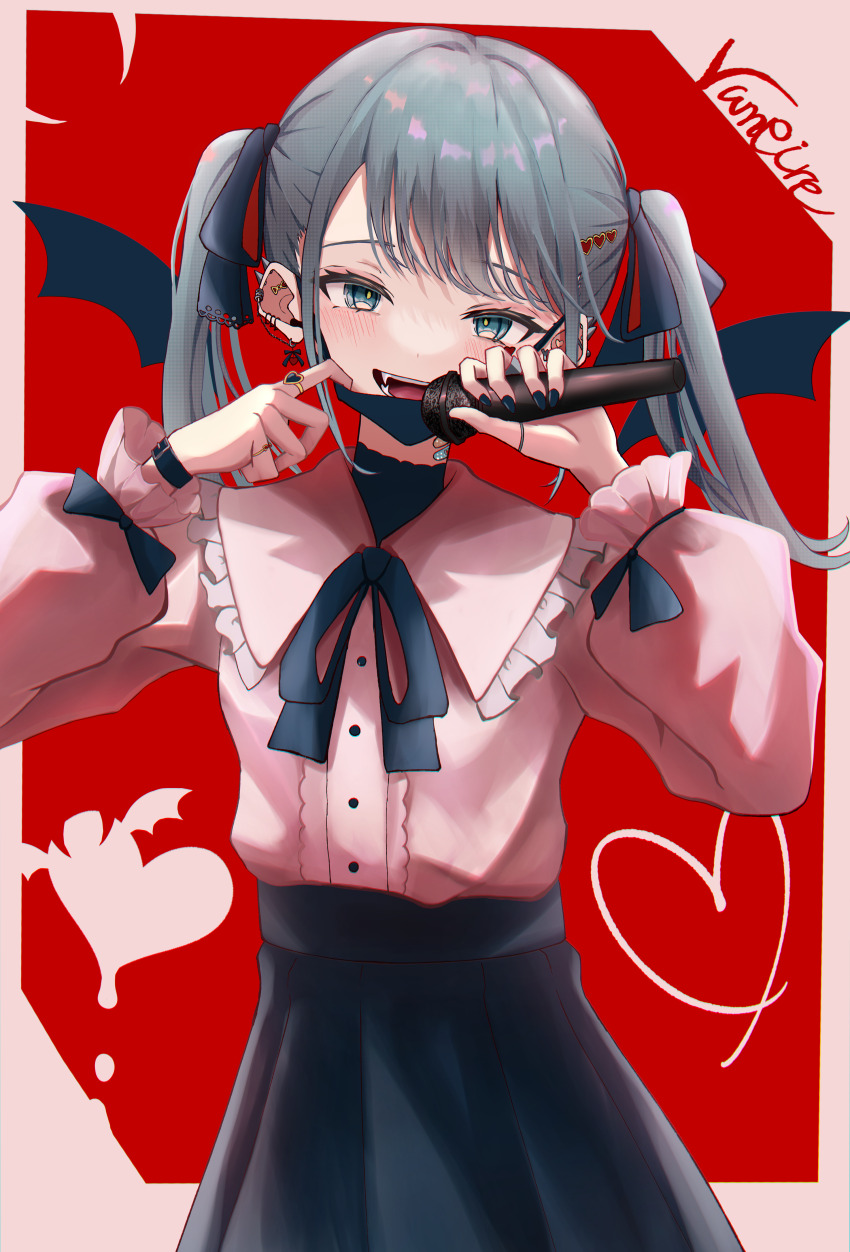 1girl, absurdres, aqua_eyes, aqua_hair, bandaid, bandaid_on_neck, black_mask, black_ribbon