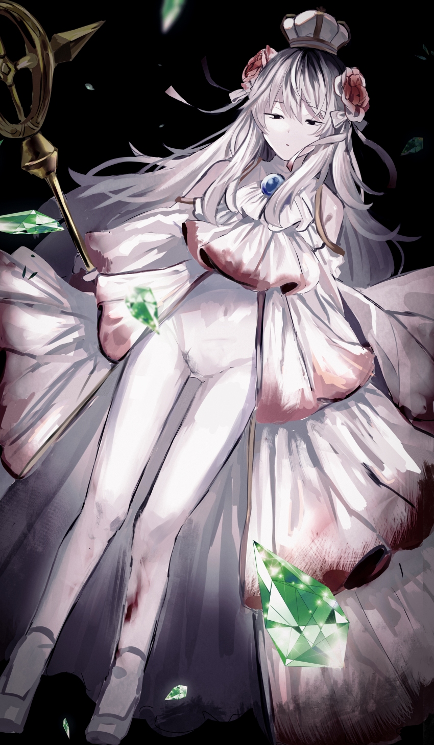 1boy, absurdres, ascot, black_eyes, blood, blood_on_clothes, blue_gem, bodysuit