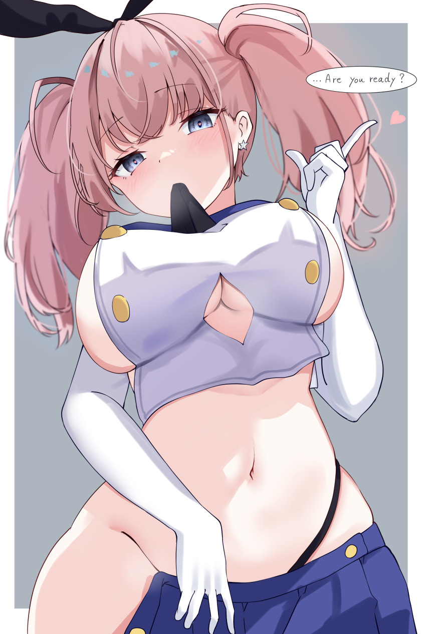 1girl, absurdres, atlanta_(kancolle), black_hairband, black_neckerchief, black_panties, blue_sailor_collar, blue_skirt