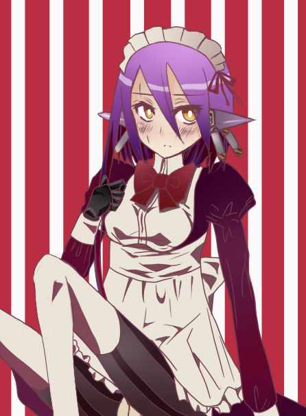 android_(sekaiju), atlus, bad_id, bad_pixiv_id, blush, etrian_odyssey, frown, maid