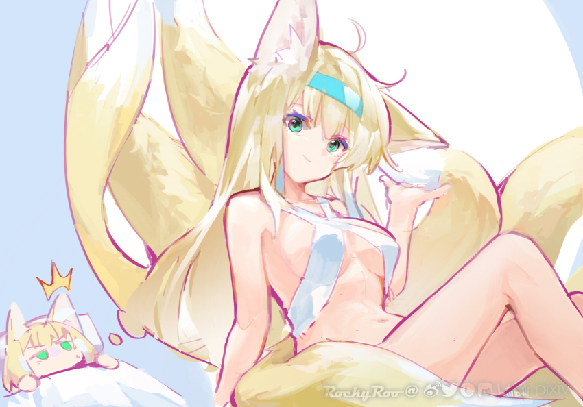 1girl, aged_up, ahoge, animal_ears, arknights, artist_name, banciyuan_logo, bikini