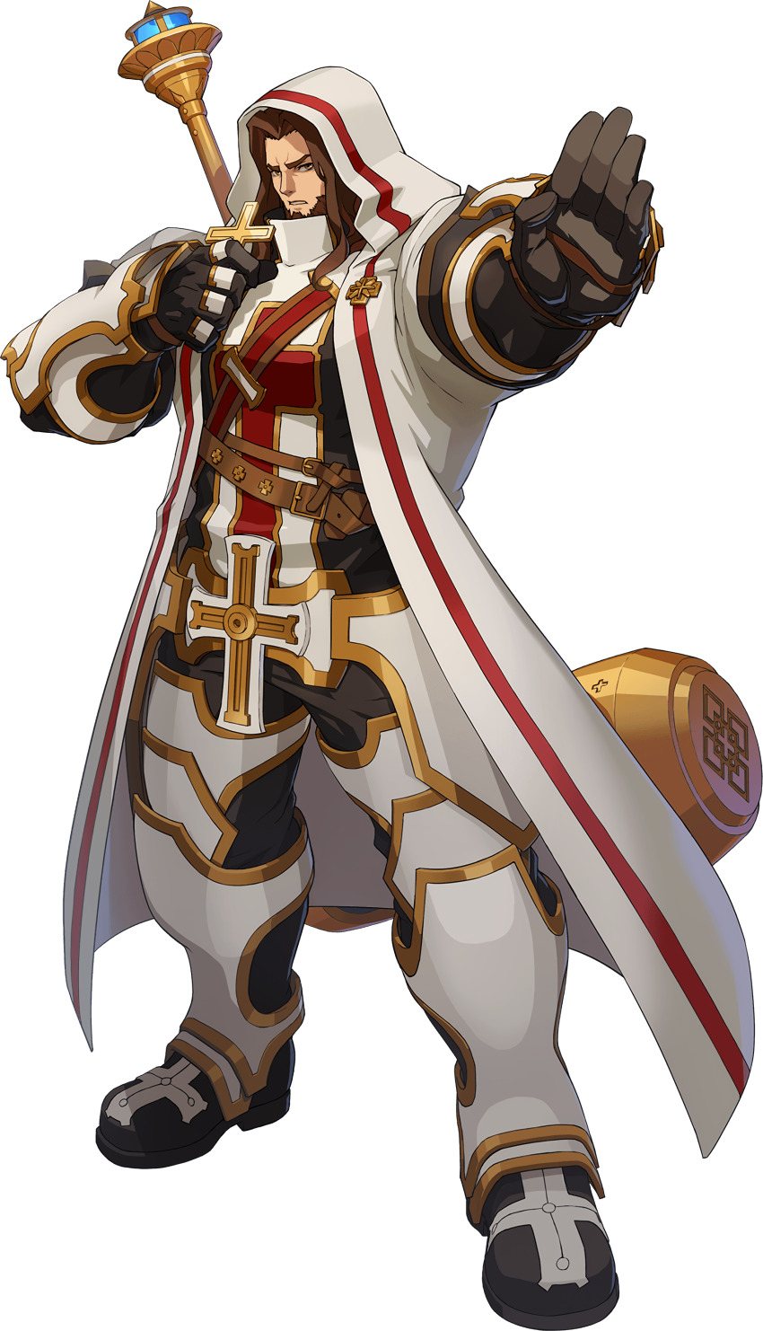 1boy, absurdres, armor, artist_request, beard, belt, black_footwear, black_gloves