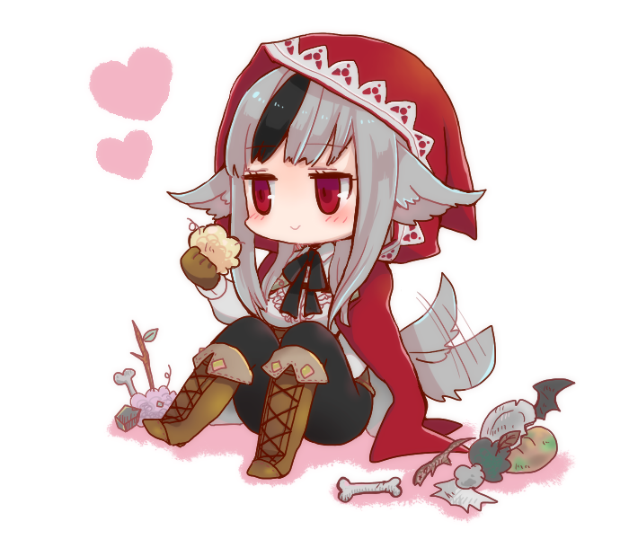 1girl, bone, broken_plate, dead_animal, dust, fire_emblem, fire_emblem_fates, hood