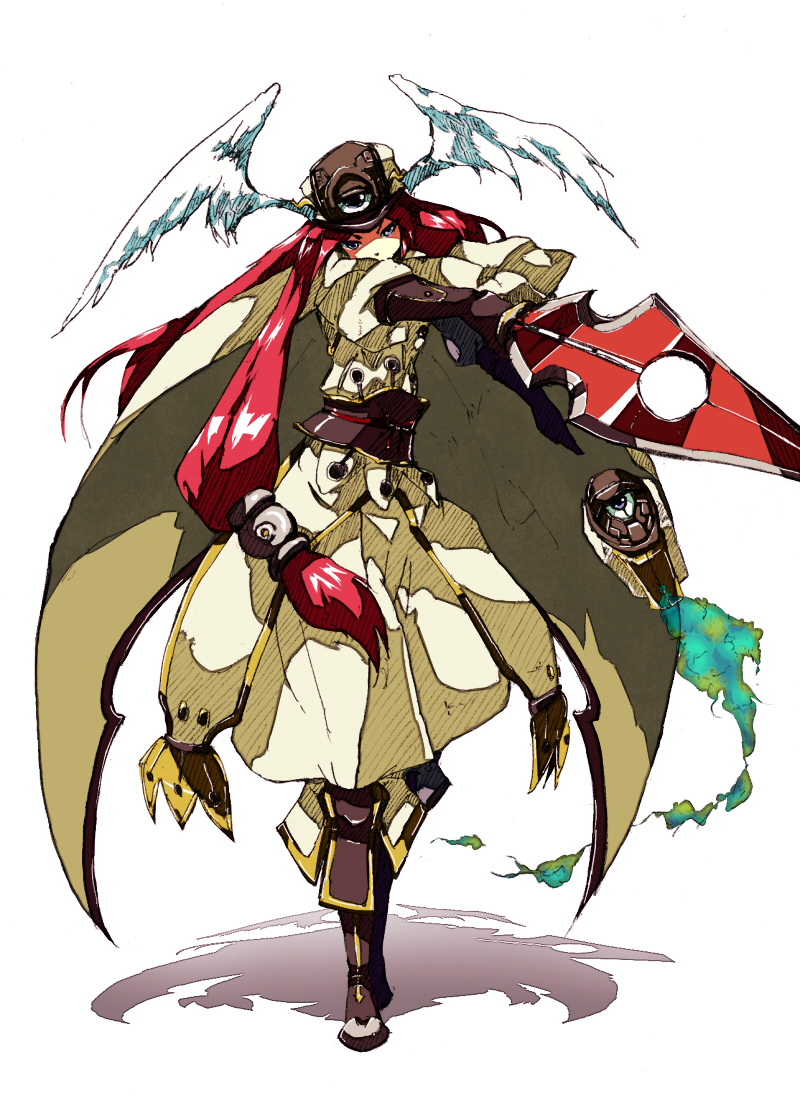 1girl, arc_system_works, blazblue, blazblue:_continuum_shift, blue_eyes, female_focus, full_body, hat