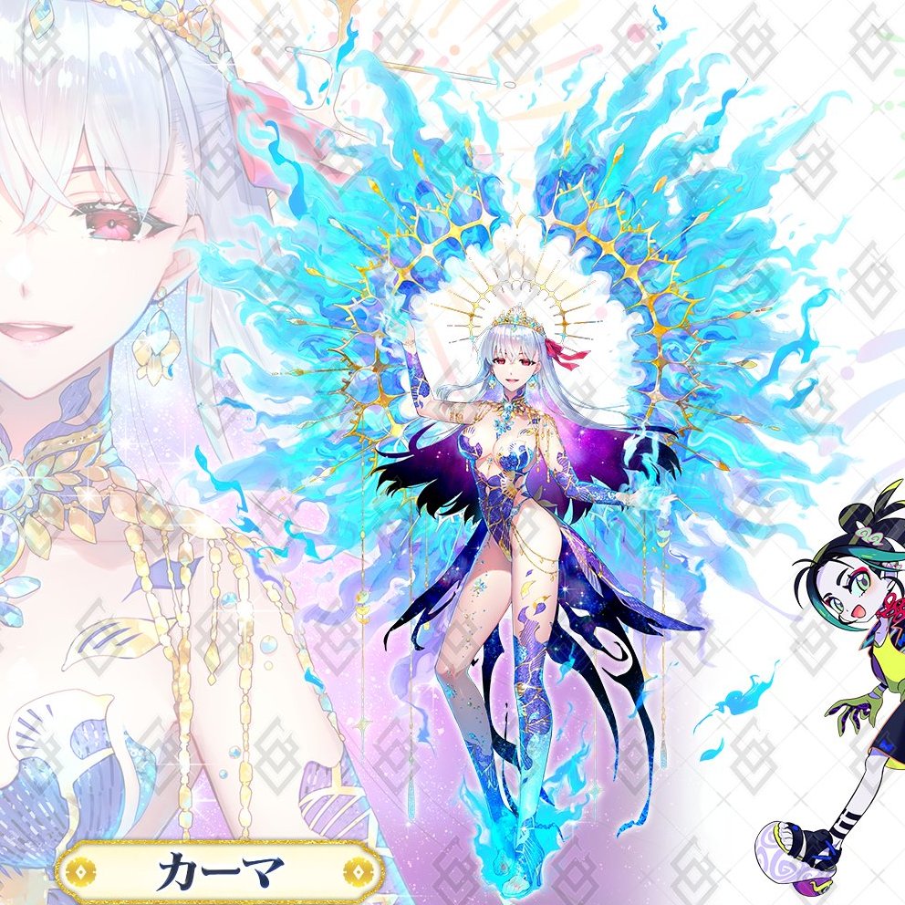 1girl, armlet, bare_shoulders, breasts, card_(medium), copyright_notice, fate/grand_order, fate_(series)