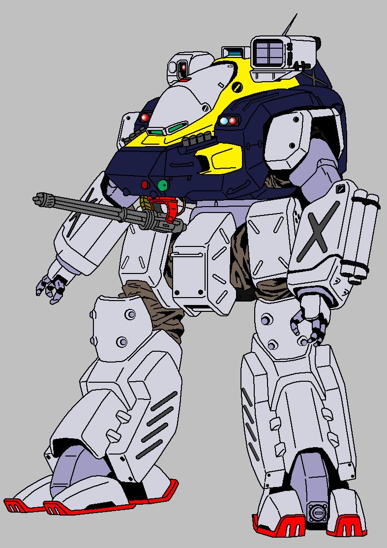 gundam, hannibal, hannibal_(patlabor), kidou_keisatsu_patlabor, mk-ii, no_humans, recolor
