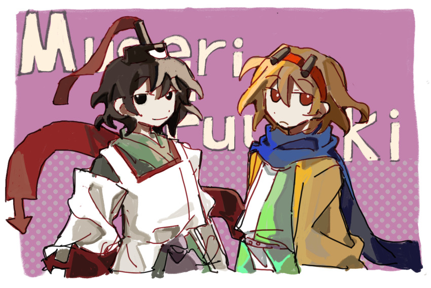 2others, aaayamitsu, androgynous, black_eyes, black_hair, black_headwear, blue_scarf, chinese_commentary