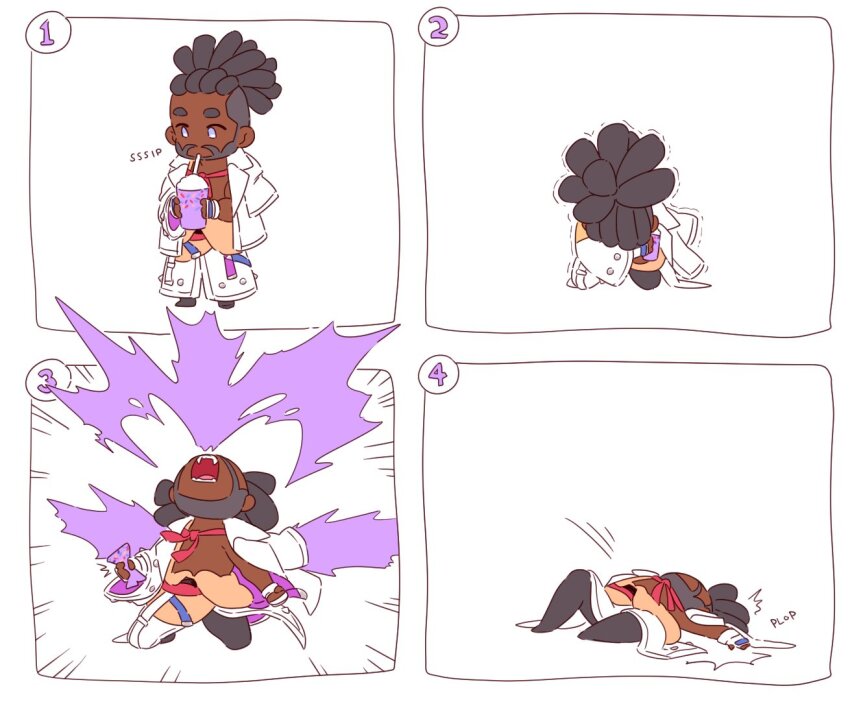 1boy, arm_out_of_sleeve, black_hair, blue_eyes, cup, dark-skinned_male, dark_skin, disposable_cup