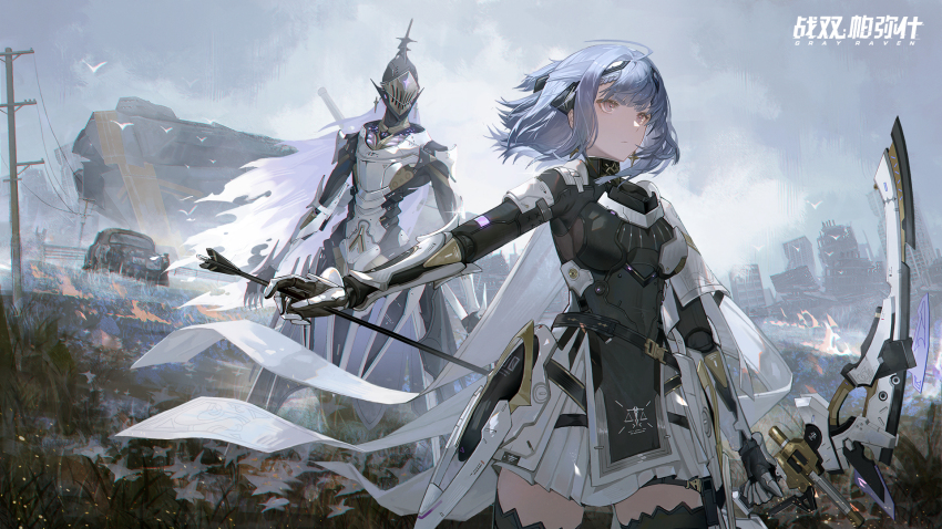alisa:_echo_(pgr), alisa_(pgr), armor, arrow_(projectile), artist_request, bad_source, belt, bird