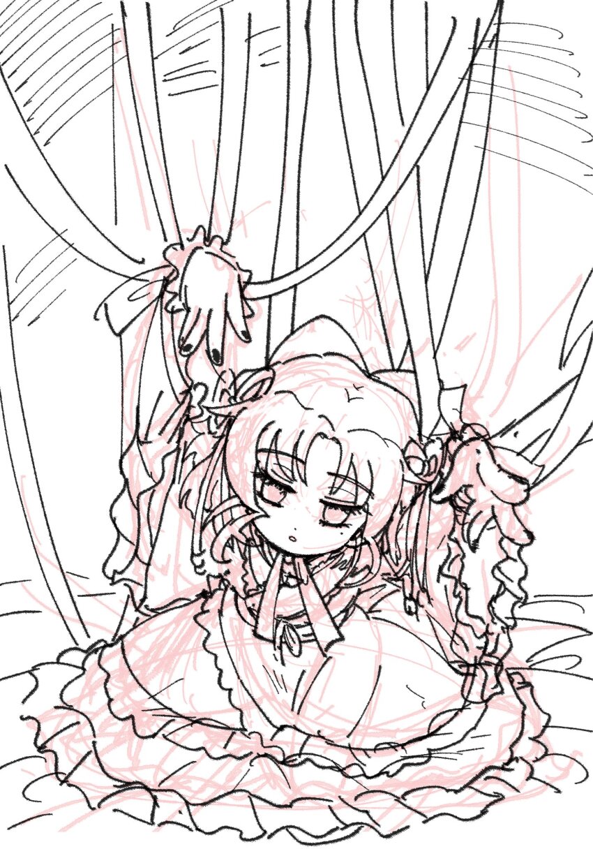 1girl, aramaki_kayono, digimon, digimon_ghost_game, female_focus, gothic_lolita, highres, kimoppo_(kmzk)