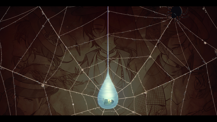 6+boys, abstract_background, cocoon, dark, denim, dew_drop, dwayne_dantes, facial_hair