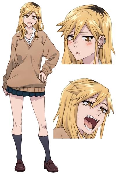 1girl, black_hair, black_skirt, black_socks, blonde_hair, head_out_of_frame, kikyou_seri, looking_at_viewer