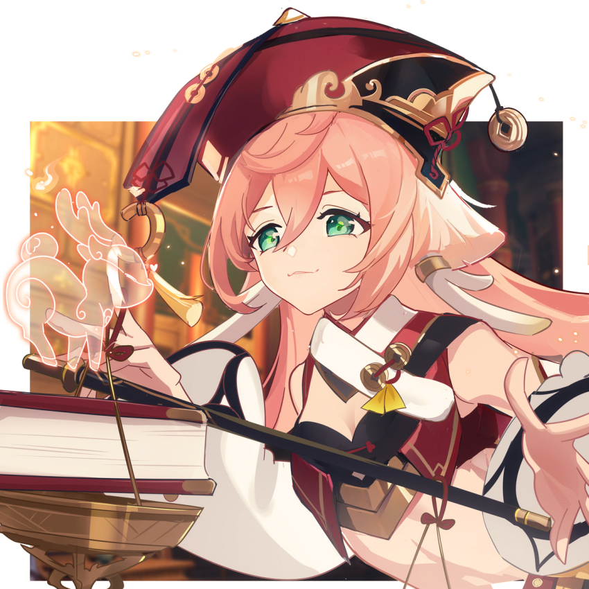 1girl, 2134twone, bare_shoulders, breasts, cleavage, commentary_request, crop_top, detached_sleeves