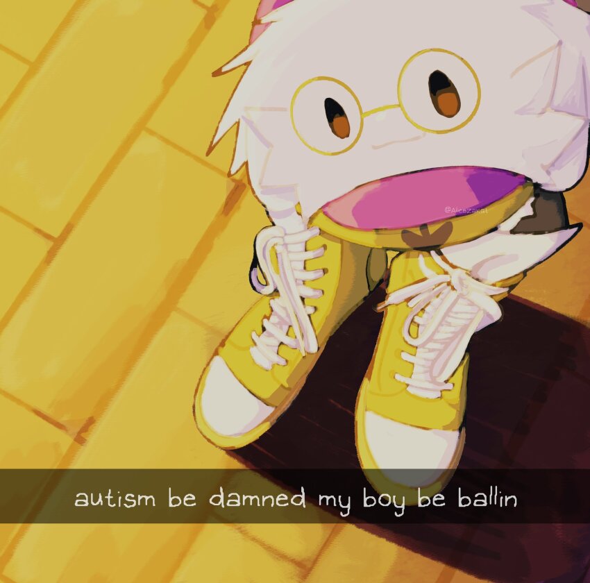 1boy, :3, alicezakat, animal_ears, autism_be_damned_my_boy_be_ballin_(meme), body_fur, brown_eyes, closed_mouth