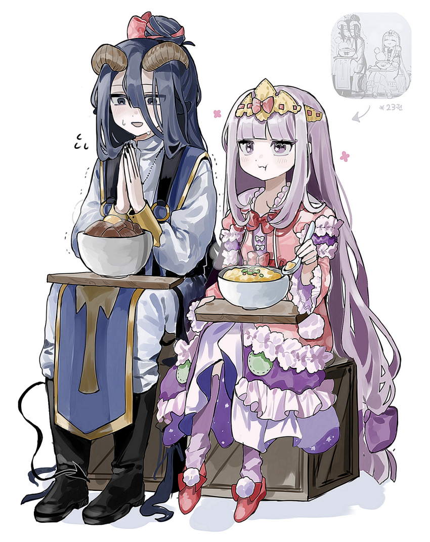 1boy, 1girl, alternate_hairstyle, aurora_sya_lis_kaymin, blue_eyes, blue_hair, blush, boots