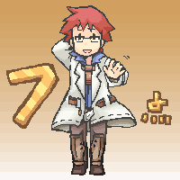 1boy, :d, arm_behind_head, armor, atlus, belt, black_eyes, etrian_odyssey