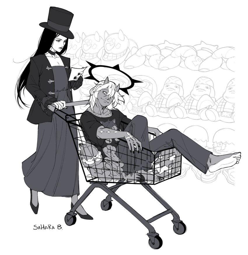 1boy, 1other, absurdres, air_jordan, among_us_drip_(meme), androgynous, asuka_r._kreutz, axl_low