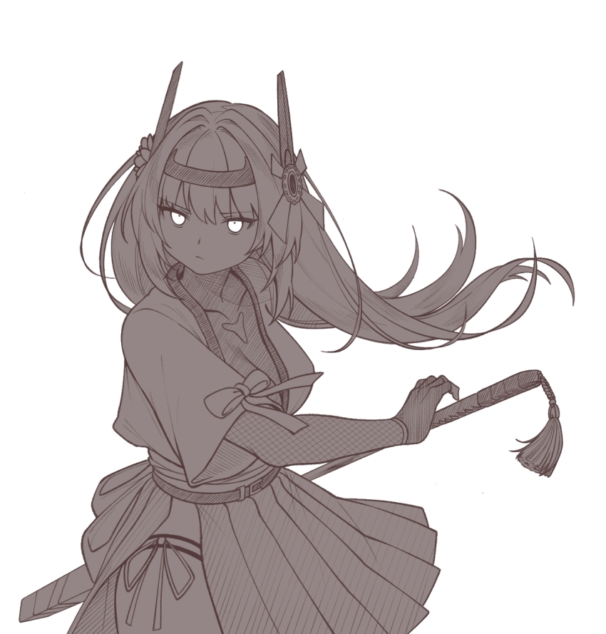 1girl, alpha:_crimson_abyss_(volatile_priestess)_(pgr), breasts, cleavage, closed_mouth, elbow_gloves, fingerless_gloves, gloves